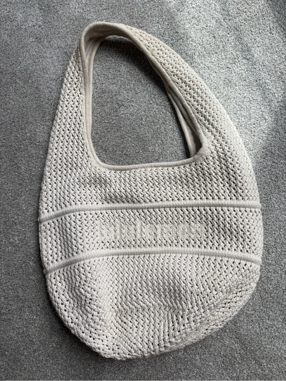 lululemon athletica Woven Cream Shoulder Tote